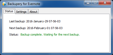 how to backup evernote windows