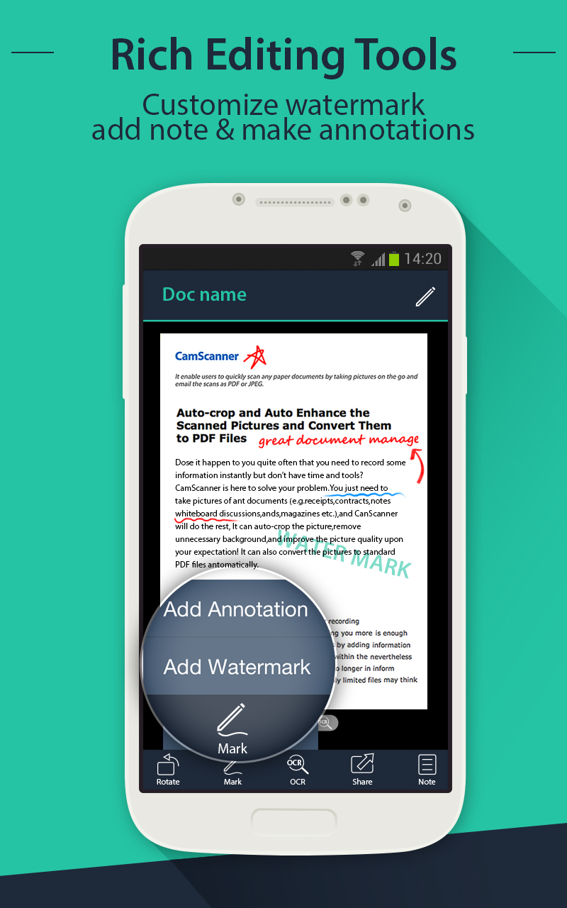 camscanner - android - english - evernote app center