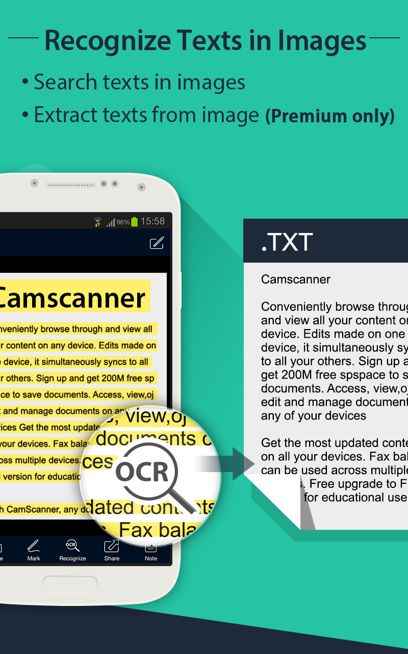 camscanner - android - english - evernote app center