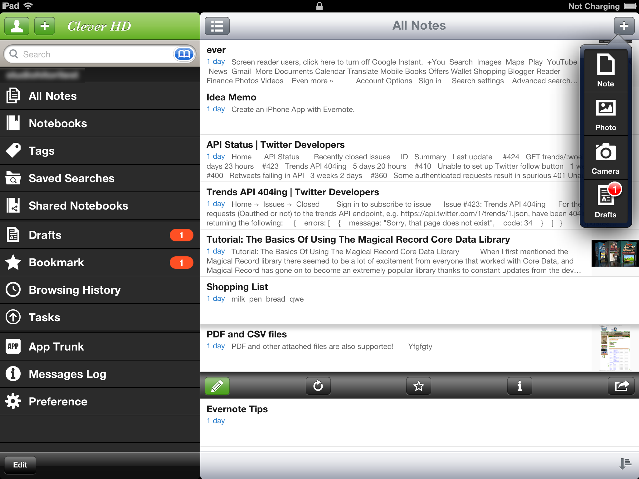 evernote ipad app