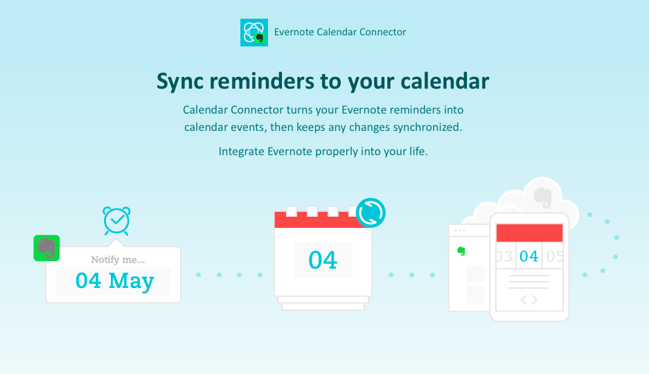 Calendar Connector Web English Evernote App Center