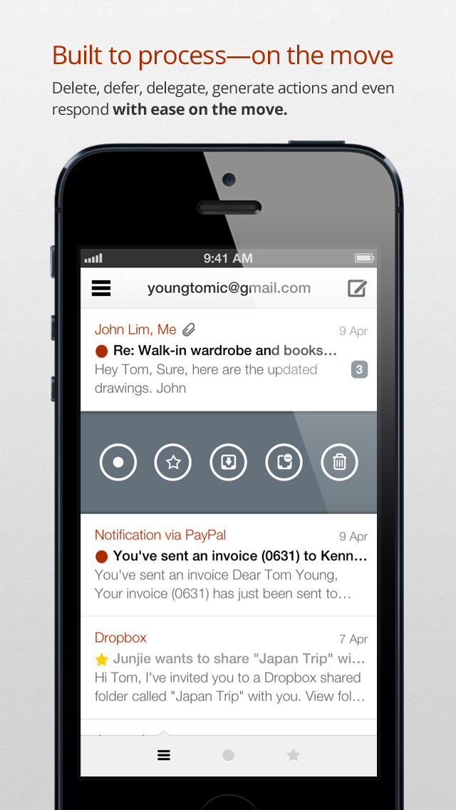 Dispatch: Action-Based Email - iPhone - English - Evernote App Center