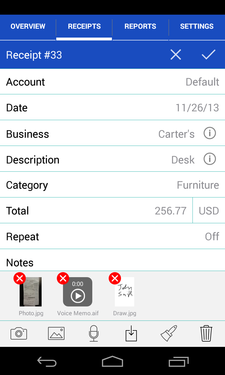 review mobile app for receipts