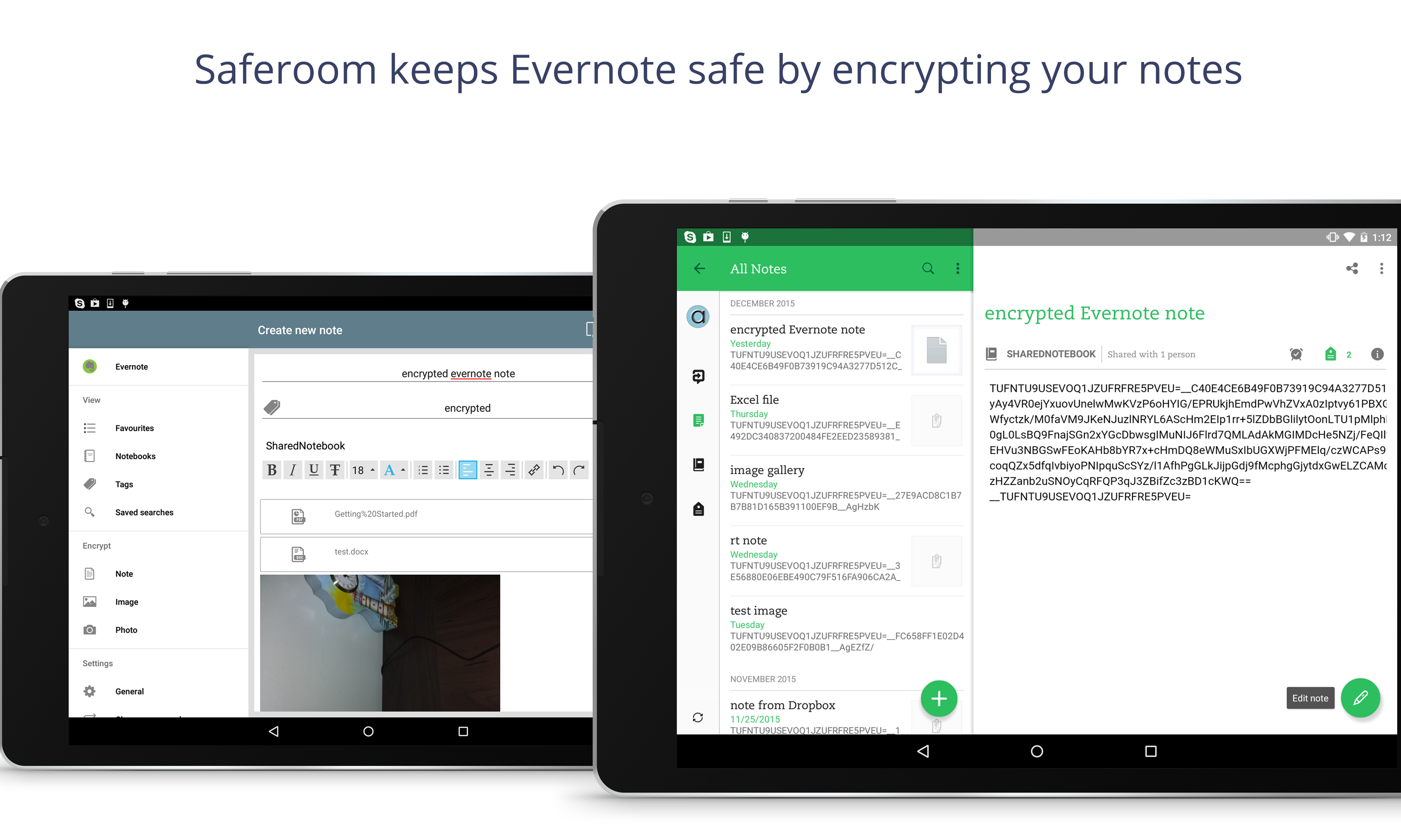 evernote with saferoom