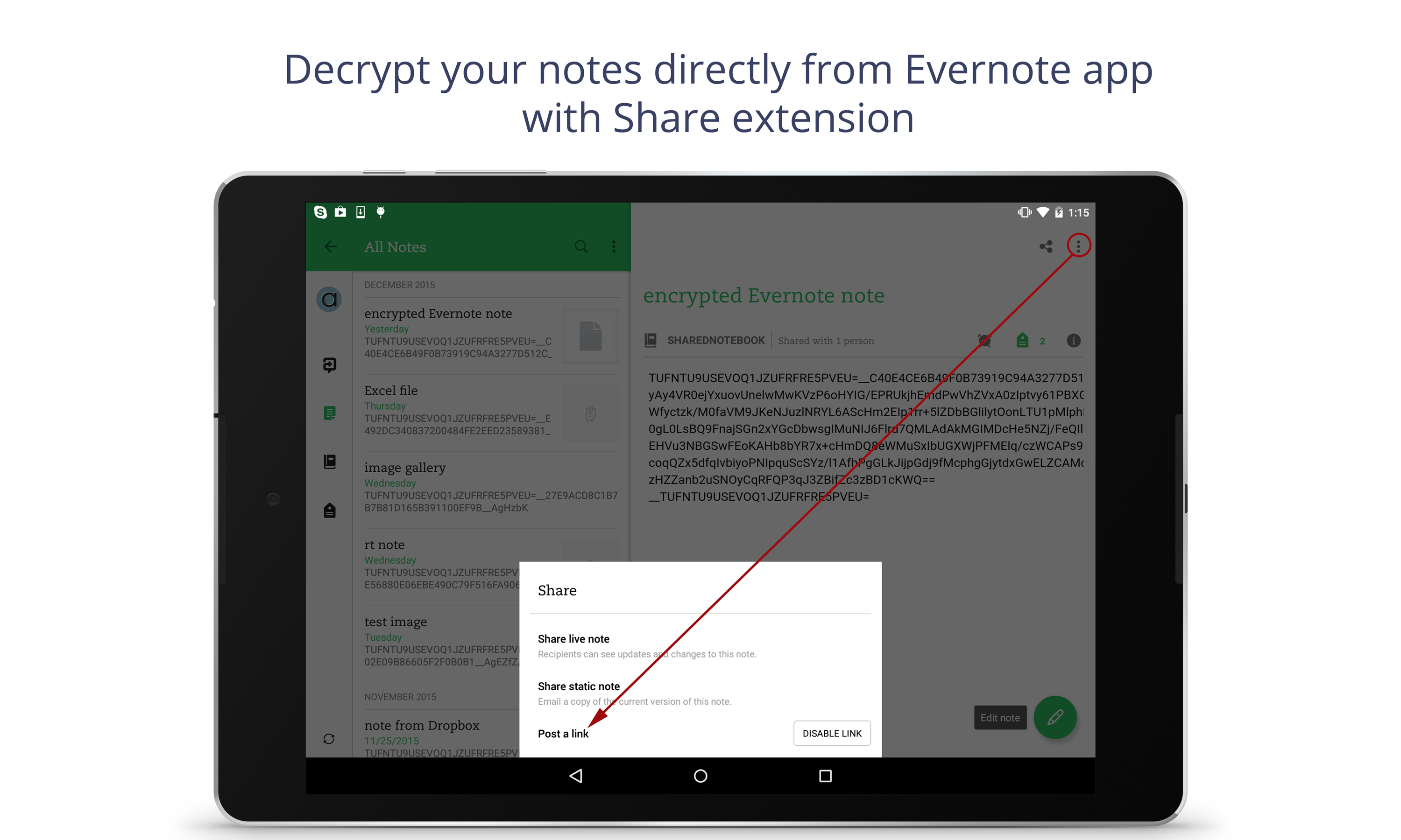 evernote with saferoom