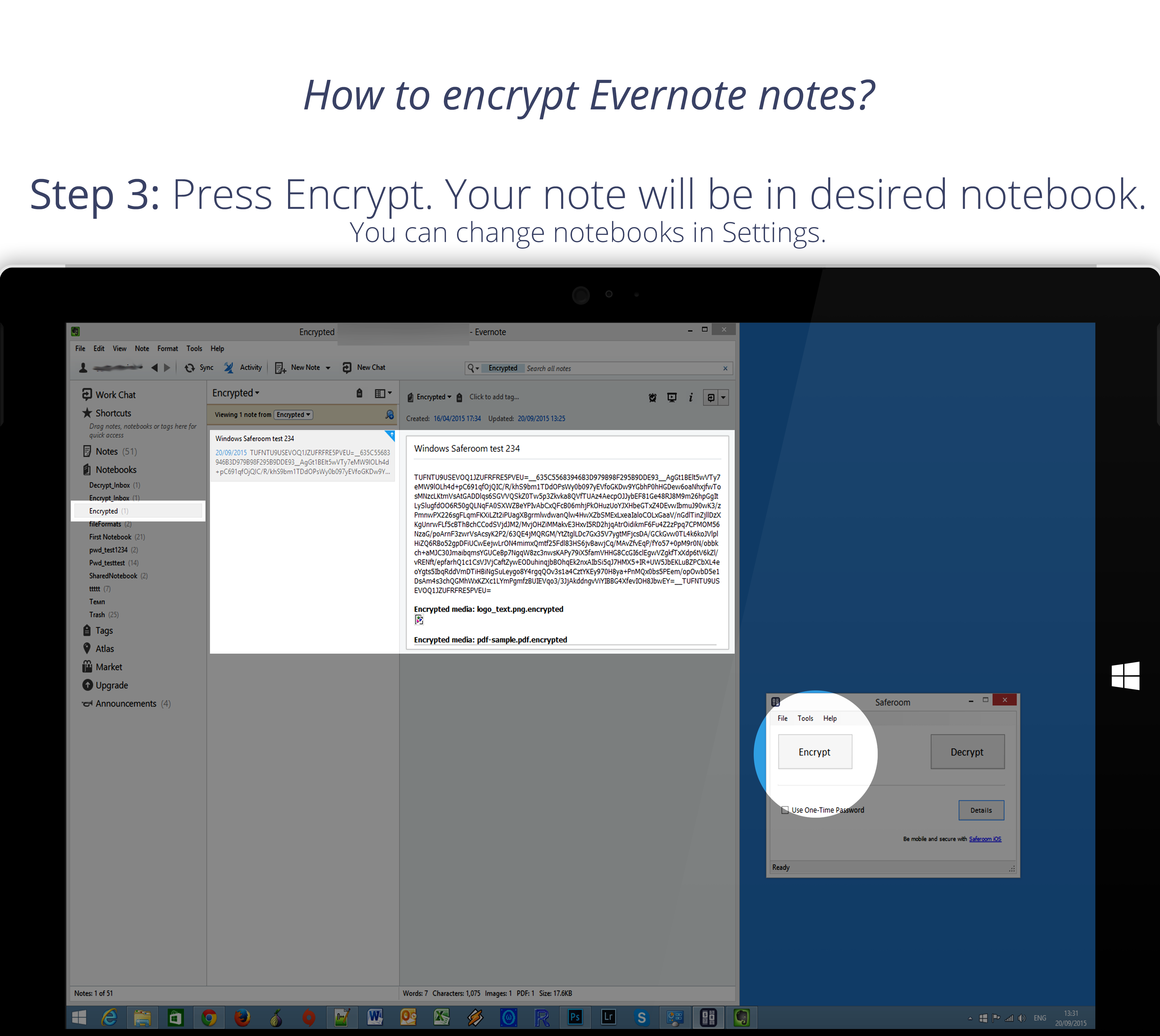 how to take screenshot with evernote windows