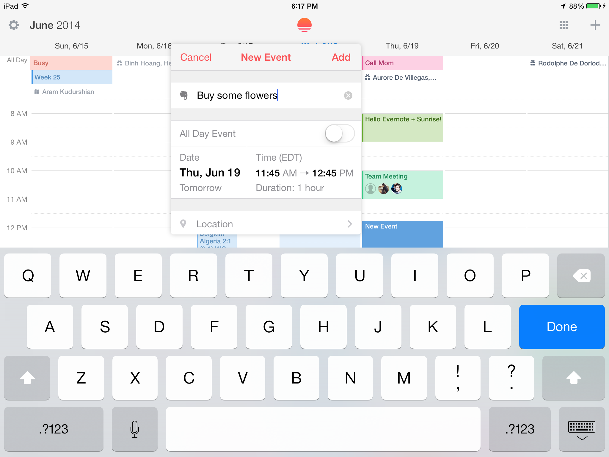 Dating calendar app