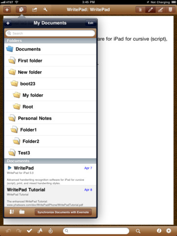 evernote ipad how to edit pds